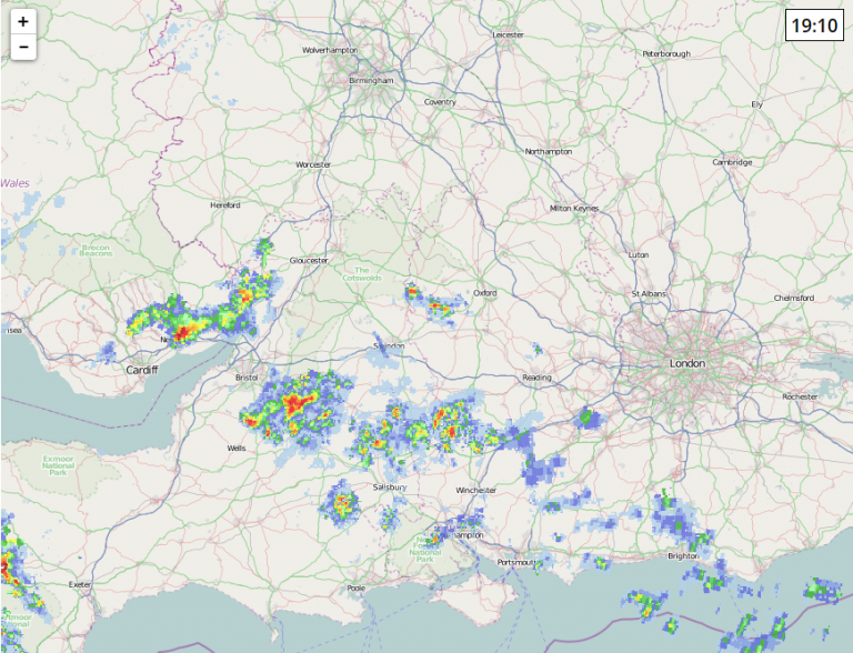 Wednesday 19th October 2022 – Rain Update